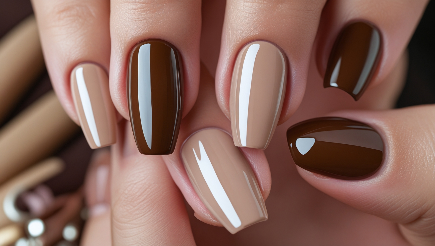 How to Get the Perfect Light Brown Nails